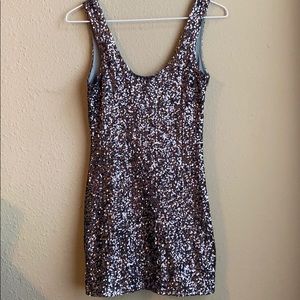 Sequin slim dress